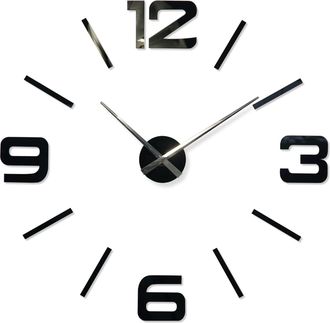 OEM Reloj De Pared Grande Para Armar, Negro, 100-130 Cm