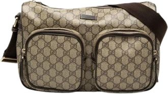 Gucci Pre-owned Crossbody Bag - Dames - Vintage Schoudertas - Beige - ONE Size - Leer - Vintage