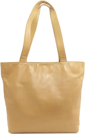 Chanel Beige Leather Tote Bag (Pre-Owned)