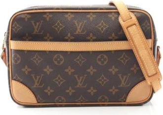 Louis Vuitton Pre-owned Cross Body Bags, female, Brown, Size: ONE SIZE Pre-owned Vintage Canvas Cross Body Bag