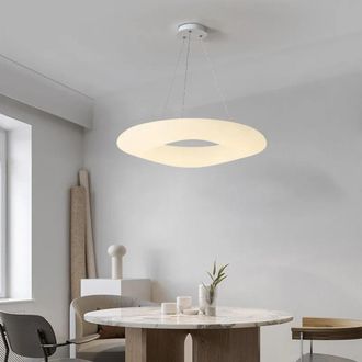 Trade Shop Trade Shop - Lampadario A Sospensione Nordico Per Soggiorno Camera A Forma Di Anello Decorativo