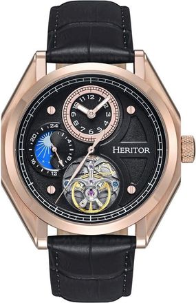 Heritor Antoni Automatic Black Dial Mens Watch HERHS4306