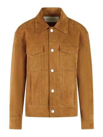 Ami Trucker Brown Suede Jacket