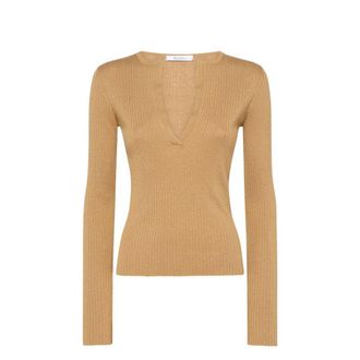 Max Mara Brown Cashmere Womens Sweatshirt