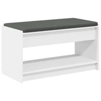 vidaXL Banco De Entrada 83 X 38 X 45 Cm Madera Ingenierizada Y Tela Vidaxl