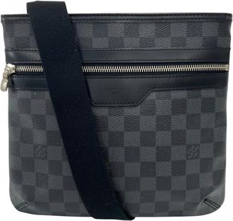Louis Vuitton Black White Damier Graphite Shoulder Bag (Pre-Owned)
