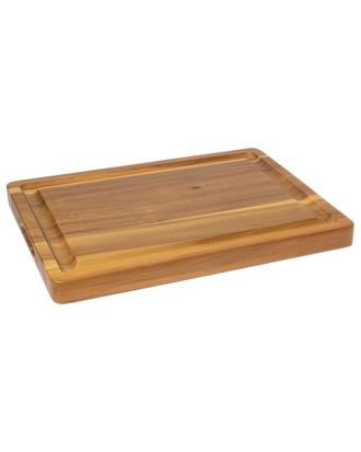Lipper International Acacia 1.5 Thick Carving Board With Deep Well & Inset Handles