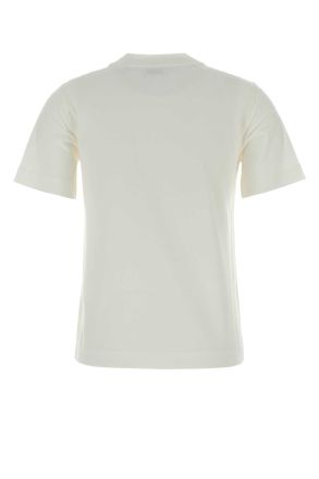 Burberry Logo-Embroidered Cotton T-Shirt - White