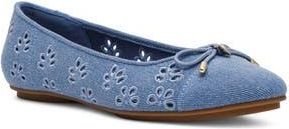 Anne Klein Luci Flat in Denim at Nordstrom Rack, Size 5.5