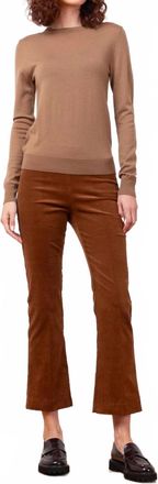 Avenue Montaigne Leo Corduroy Pants In Cognac