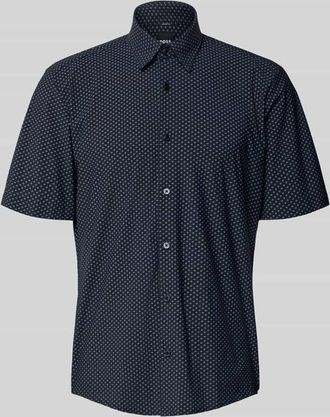 HUGO BOSS Regular Fit Freizeithemd mit Kentkragen Modell LIAM in Dunkelblau, Gr&ouml;&szlig;e XXXL