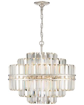 Crystorama Hayes 12-Light Polished Nickel Chandelier