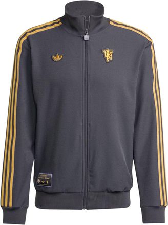 adidas Manchester United Terrace Icons Track Jacket Asia Sizing Utility Black JN2816