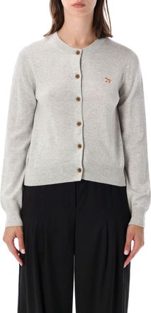 Maison Kitsun&eacute; Baby Fox Regular-Fit Merino Wool Cardigan
