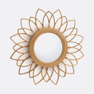 La Redoute Interieurs Spiegel in rotan, bloemvorm &Oslash;65 cm Nogu