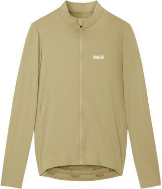 PEdALED Element Long Sleeve Jersey Velotrikot f&uuml;r Herren | beige