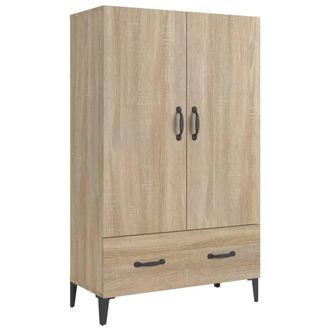 Berkfield Home Highboard Sonoma Oak 70x31x115 cm Engineered Wood in Brown | Size: 70 x 31 x 115 cm