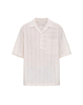 Costumein Beige Clivia 4 Camp Collar Cotton Shirt