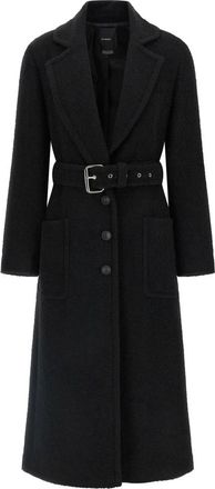 Pinko Pinko, Jassen, Dames, Zwart, XS, Wol, Cerfoglio Jas