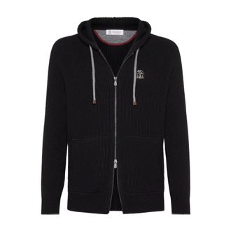 Brunello Cucinelli Hombre, Sudaderas, Negro, Talla: L