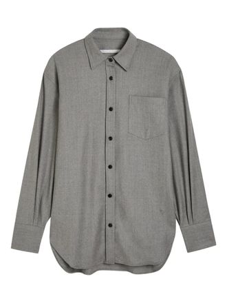 Maria McManus patch-pocket shirt - Grey