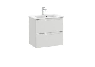 Roca Mueble Compacto 600mm Aleyda 2 Cajones + Lavabo 380mm Gris Piedra
