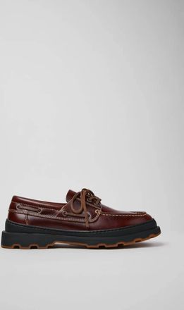 Camper Mens Brutus Moc Toe Loafer In Brown