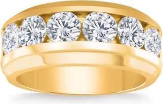 Pompeii3 4Ct Mens Diamond Ring in 10k Gold Lab Grown