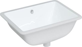 vidaXL Vidaxl - Lavabo De Ba&ntilde;o Rectangular Cer&aacute;mica Blanco 52x38,5x19,5 Cm