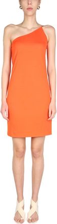 Dsquared2 Orange One Shoulder Mini Dress