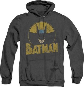 Gildan DC Comics Circle Bat Adult Heather Hoodie / Hooded Sweatshirt