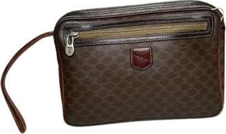 Celine Pre-owned Clutches, female, Brown, Size: ONE SIZE Pre-owned Leather celine-bags