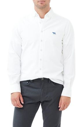 Rodd & Gunn Oxford Sports Fit Shirt in Blanc at Nordstrom, Size Xxx-Large