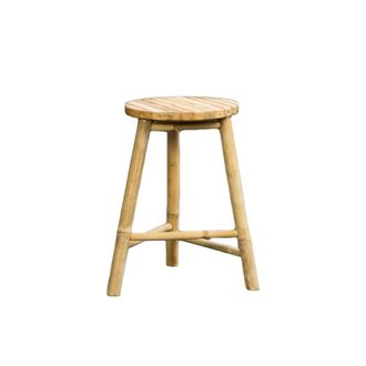 Decoclico Taburete de bamb&uacute; marr&oacute;n claro