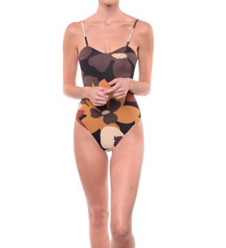 Sauipe Swimwear Classic One-Piece Swimsuit Princess Neckline In Black