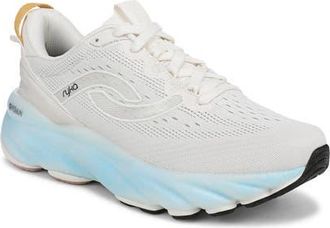 Ryk&auml; Distance LX Running Sneaker in White/blue at Nordstrom, Size 8.5