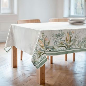 Mint Mantel antimanchas 100% algod&oacute;n 155x155