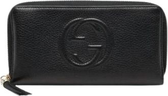 Gucci Pre-owned Wallets, female, Blue, Size: ONE SIZE Pre-owned Vintage Long Wallet (bi-fold)