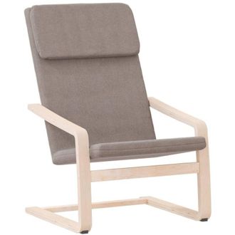 vidaXL Sedia Relax Tortora in Tessuto vidaXL