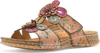 L'Artiste by Spring Step Beaudie Womens Sandals Tan : EU 41 (US Womens 9.5-10) M, Leather