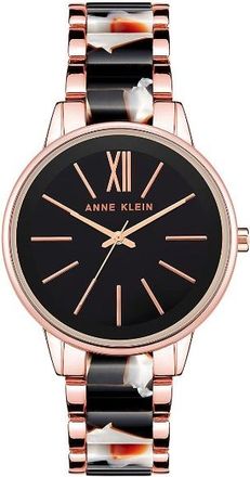 Anne Klein Classic Black Dial Ladies Watch AK/1412BTRG