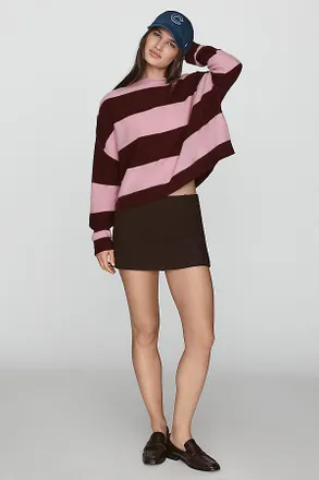 Pilcro Alani 100% Cashmere Mock-Neck Sweater