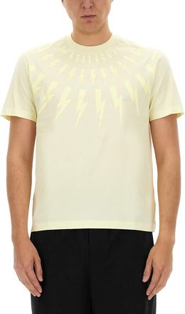 Neil Barrett Fairisle Thunderbolt T-shirt