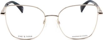 Rag & Bone Ladies Silver Tone Butterfly Eyeglass Frames RNB3056/G-1