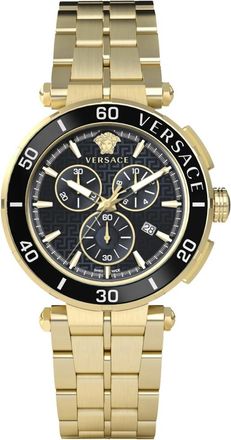 Versace Chronograph Horloge - Heren - Horloges - Geel - ONE Size - Accessoires