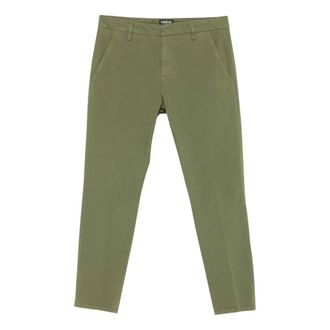 Dondup Broeken, Heren, Groen, W33, Katoen, Groene Katoenen Chino Shorts