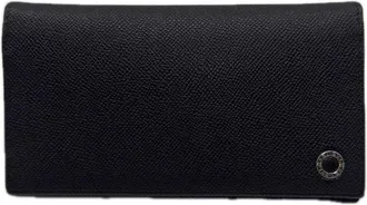Bulgari Bvlgari Bvlgari Black Blue Long Wallet (Bi-Fold) (Pre-Owned)