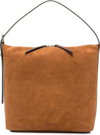 A.P.C. Bolso de Hombro Vera - Bags - Mujer - Marr&oacute;n - ONE SIZE