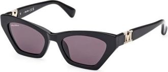 Max Mara Authentieke Emme 13 Bril- Premium Kwaliteit - Dames - Zonnebrillen - Zwart - 52 MM - Accessoires