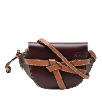 Loewe Pre-owned Cross Body Bags, female, Red, Size: ONE SIZE Pre-owned The Gate Crossbody Bag